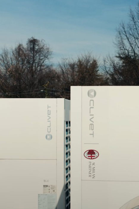 Milanello Sports Center Clivet VRF-Anlage auf dem Dach